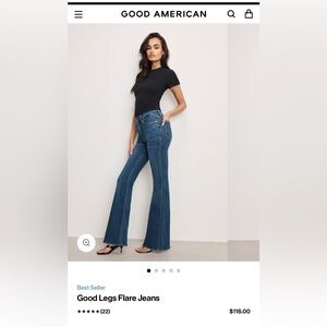Good American Flare ‘Good Legs’ Jeans
